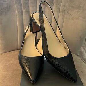Vince Camuto Shoes | Vince Camuto Hamden Slingback Pump | Black | Size: 9.5
